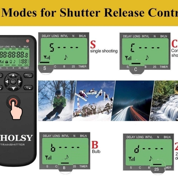 Wireless Shutter Remote Control w/timer - Picture 6 of 8